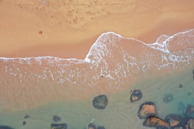 2 Şubat 2022 Stanley Back Plajı 'nın üst manzarası.