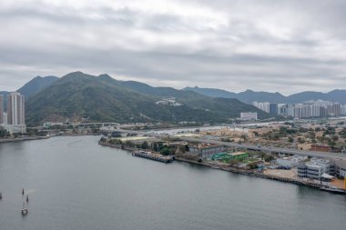 4 Şubat 2022 Hong Kong 'daki Sha Tin kanalizasyon arıtma tesisi