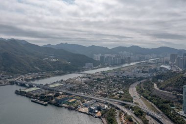 4 Şubat 2022 Hong Kong 'daki Sha Tin kanalizasyon arıtma tesisi