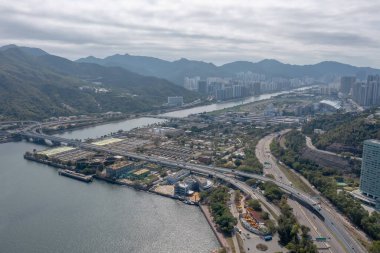 4 Şubat 2022 Hong Kong 'daki Sha Tin kanalizasyon arıtma tesisi
