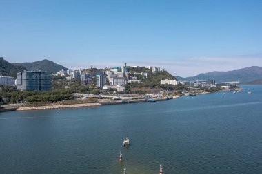 4 Şubat 2022 Sha Tin Hoi, Hong Kong manzarası