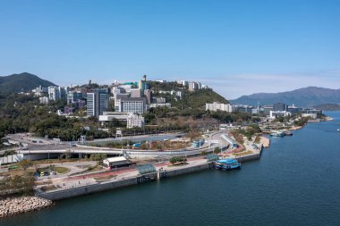 4 Şubat 2022 Sha Tin Hoi, Hong Kong manzarası