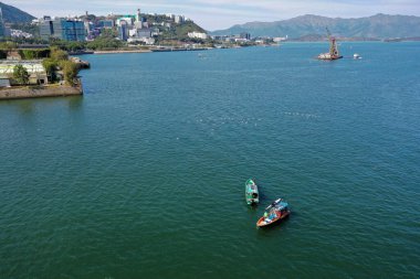 4 Şubat 2022 Sha Tin Hoi, Hong Kong manzarası