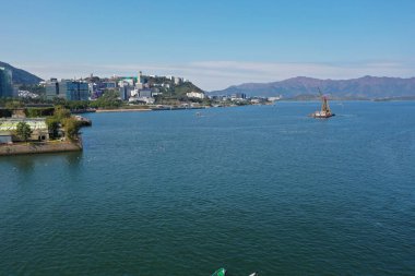 4 Şubat 2022 Sha Tin Hoi, Hong Kong manzarası