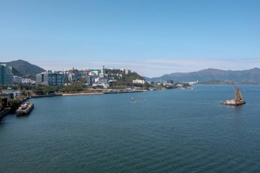 4 Şubat 2022 Sha Tin Hoi, Hong Kong manzarası