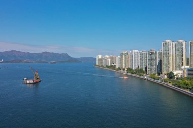 4 Şubat 2022 Sha Tin Hoi, Hong Kong manzarası