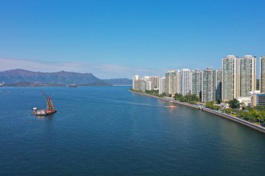 4 Şubat 2022 Sha Tin Hoi, Hong Kong manzarası