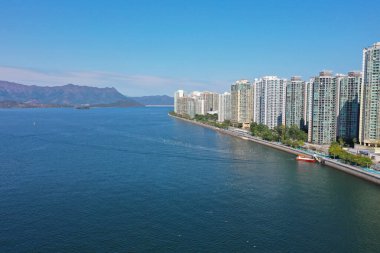 4 Şubat 2022 Sha Tin Hoi, Hong Kong manzarası