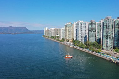 4 Şubat 2022 Sha Tin Hoi, Hong Kong manzarası