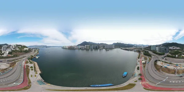 Lut 2022 Krajobraz Sha Tin Hoi Hongkong — Zdjęcie stockowe
