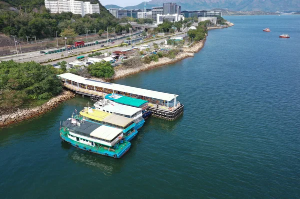 Feb 2022 Muelle Liu Shui Sha Tin Hoi — Foto de Stock