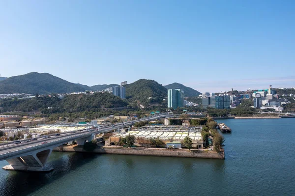 4 Şubat 2022 Hong Kong 'daki Sha Tin kanalizasyon arıtma tesisi