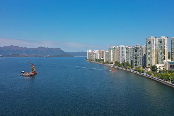 4 Şubat 2022 Sha Tin Hoi, Hong Kong manzarası