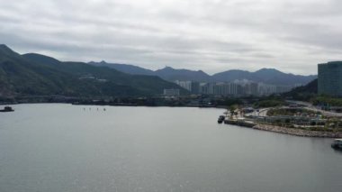 4 Şubat 2022 Sha Tin Hoi 'deki manzara, hk