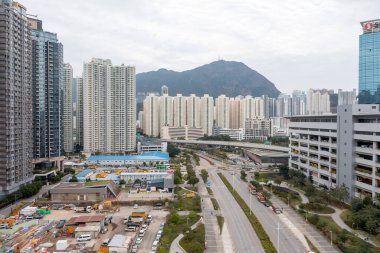 5 Şubat 2022 Kai Tak ve Kowloon Körfezi manzarası 