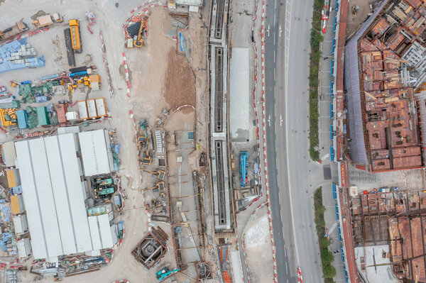 5 Feb 2022 Aerial view of development of Kai Tak Airport in Eastern Kowloon, Hong Kong