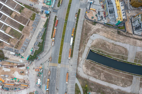 5 Feb 2022 Aerial view of development of Kai Tak Airport, Kowloon Bay