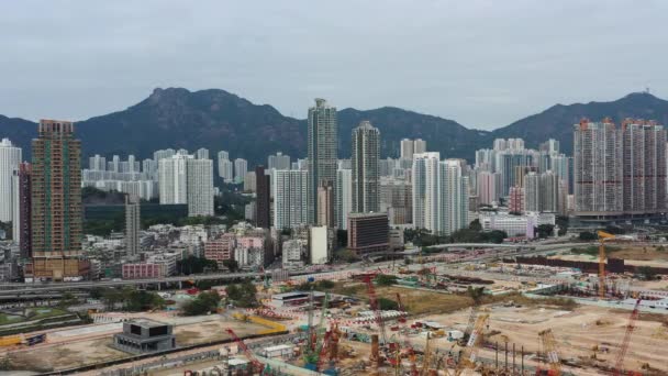 Fev 2022 Vista Cidade Kowloon Hong Kong — Vídeo de Stock