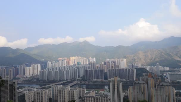 Aug 2018 Vista Distrito Sha Tin Hong Kong China — Vídeo de Stock
