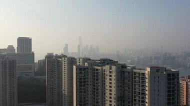 31 Aralık 2021 Doğu Hong Kong Adası: Kuzey noktası. Hong Kong.