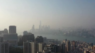 31 Aralık 2021 Doğu Hong Kong Adası: Kuzey noktası. Hong Kong.