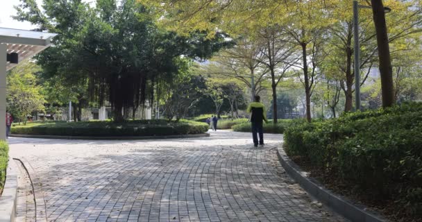 Február 2022 Tseung Kwan Városliget Velodrome Park — Stock videók