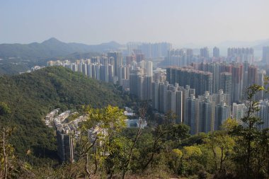 26 Şubat 2022 Razor Hill 'den görüntü, apartman, konut binası, Hong Kong