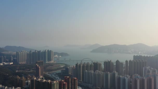 Fev 2022 Edifícios Apartamentos Edifícios Residenciais Tko Hong Kong — Vídeo de Stock