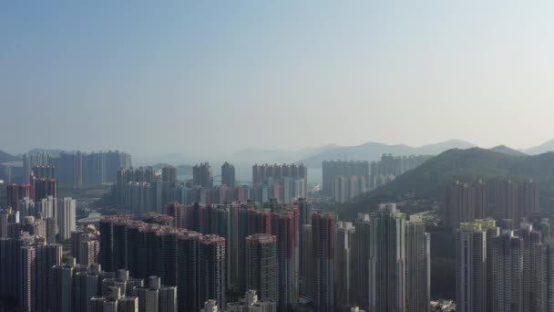 Úno 2022 Bytové Domy Obytné Budovy Tko Hong Kong — Stock video