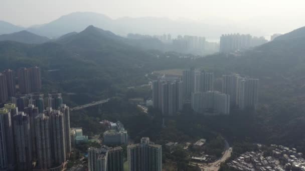 Feb 2022 Apartment Buildings Residential Buildings Tko Hong Kong — Stock Video