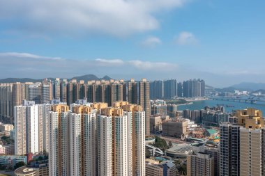27 Şubat 2022 Tseung Kwan O, Hong Kong 'da ikamet alanı.