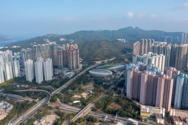 27 Şubat 2022 Tseung Kwan O 'da Po Shun Yolu manzarası