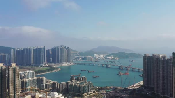 Feb 2022 Vista Della Città Tseung Kwan Hong Kong — Video Stock