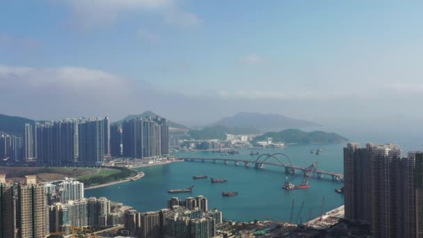 Feb 2022 Vista Della Città Tseung Kwan Hong Kong — Video Stock