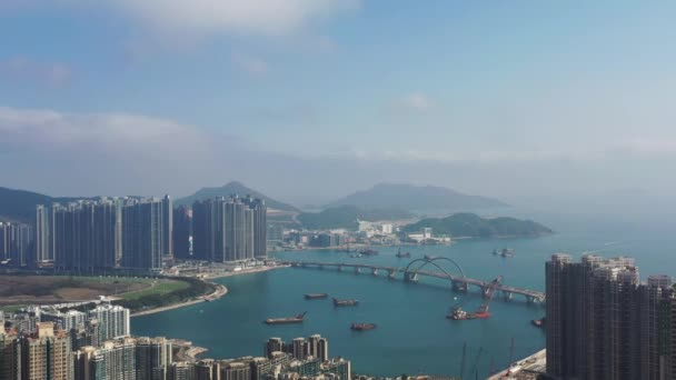 Feb 2022 Vista Ciudad Tseung Kwan Hong Kong — Vídeo de stock