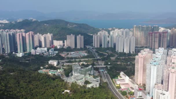 Φεβ 2022 Shun Road Tseung Kwan Town Χονγκ Κονγκ — Αρχείο Βίντεο