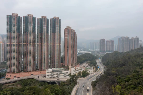 März 2022 Das Stadtbild Der Wan Road Bei Tko Hongkong — Stockfoto
