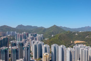 9 Mart 2022 Tseung Kwan O, Hk Hang Hau bölgesi.