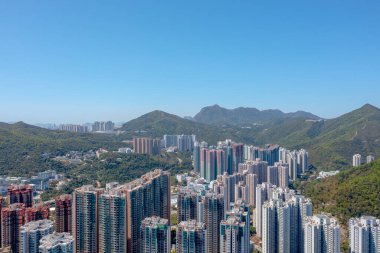 9 Mart 2022 Tseung Kwan O, Hk Hang Hau bölgesi.