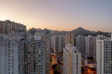 9 Mart 2022 Tseung Kwan O, Hk Hang Hau bölgesi.