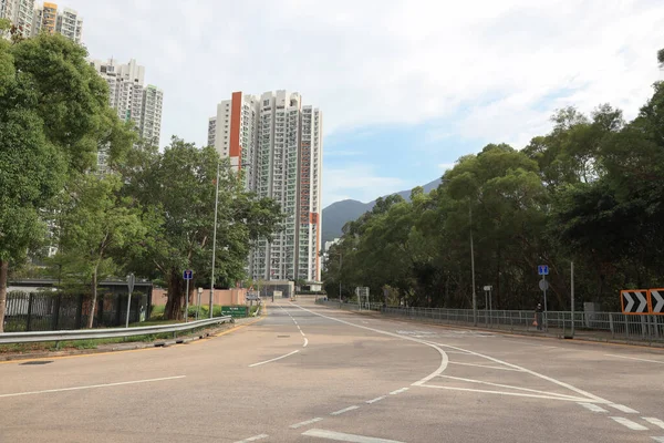 Street View Tung Road Tung Chung Hong Kong April 2021 — Stock Photo, Image