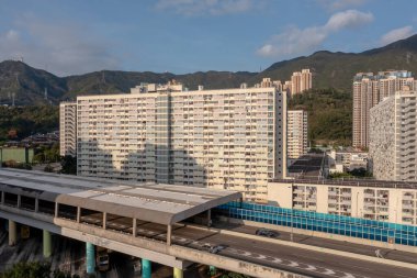 12 Mart 2022 Tate Cairn otoyolu, Hong Kong 'daki Route sistemi.