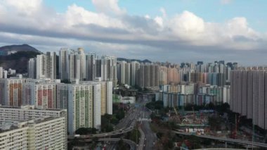 12 Mart 2022 Kowloon 'daki Choi Hung kamu konutlarının görüntüsü