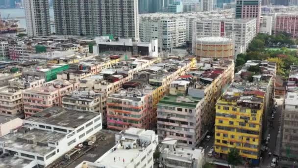 Marzo 2022 Gruppo Tong Lau Strade Tau Kok Road — Video Stock