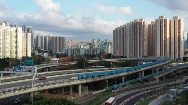 March 2022 Tate Cairn Highway Route System Hong Kong — Stock Video