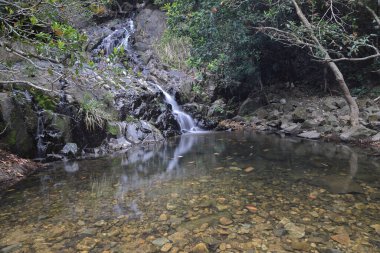 Lohas Park 'taki Siu Chik Sha şelalesi.