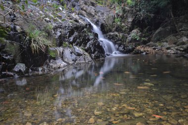 Lohas Park 'taki Siu Chik Sha şelalesi.