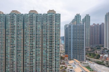 16 Mart 2022 büyük yerleşim bölgesi Tseung Kwan O New Town, Hong Kong