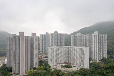 19 Mart 2022 Hong Kong 'daki Tsui Lam Malikanesi manzarası.