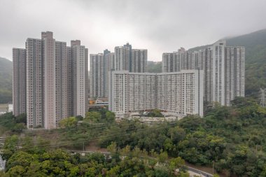 19 Mart 2022 Hong Kong 'daki Tsui Lam Malikanesi manzarası.